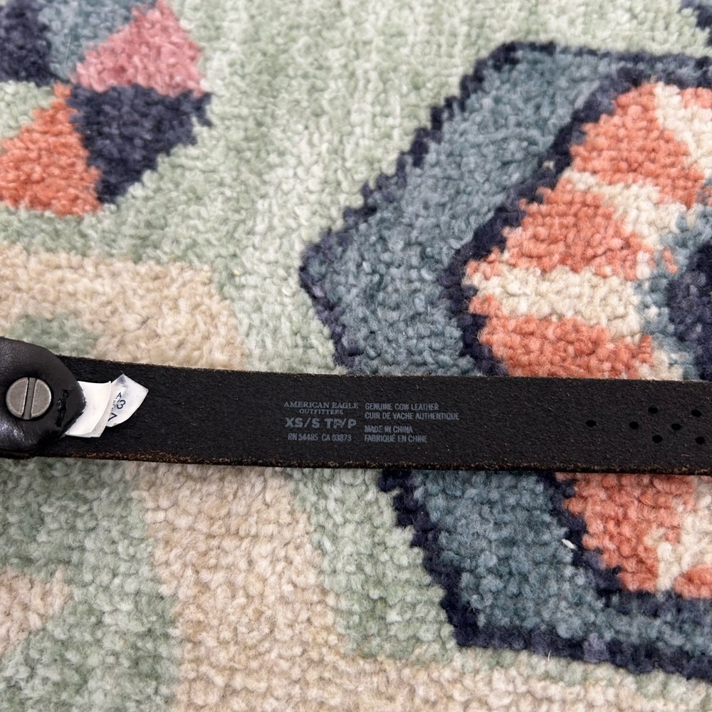 American Eagle Outfitters Black Belt with Silver Accents- Size XS/S - Picture 4 of 4